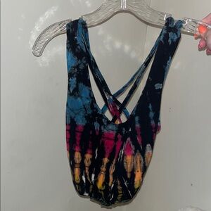 Colorful Tie-Dye Women's Tank Top